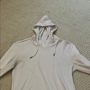 Men's White Lightweight Hoodie